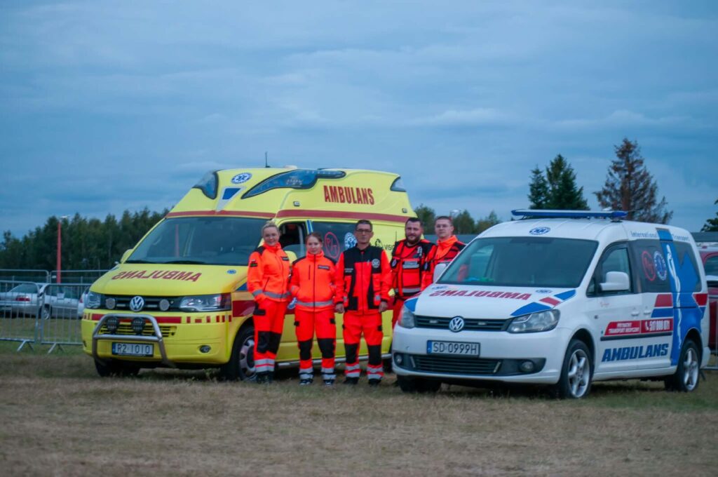 Zabezpieczenie medyczne – Balonowe Mistrzostwa Świata w Krośnie, zespoły ratownicze przed ambulansami